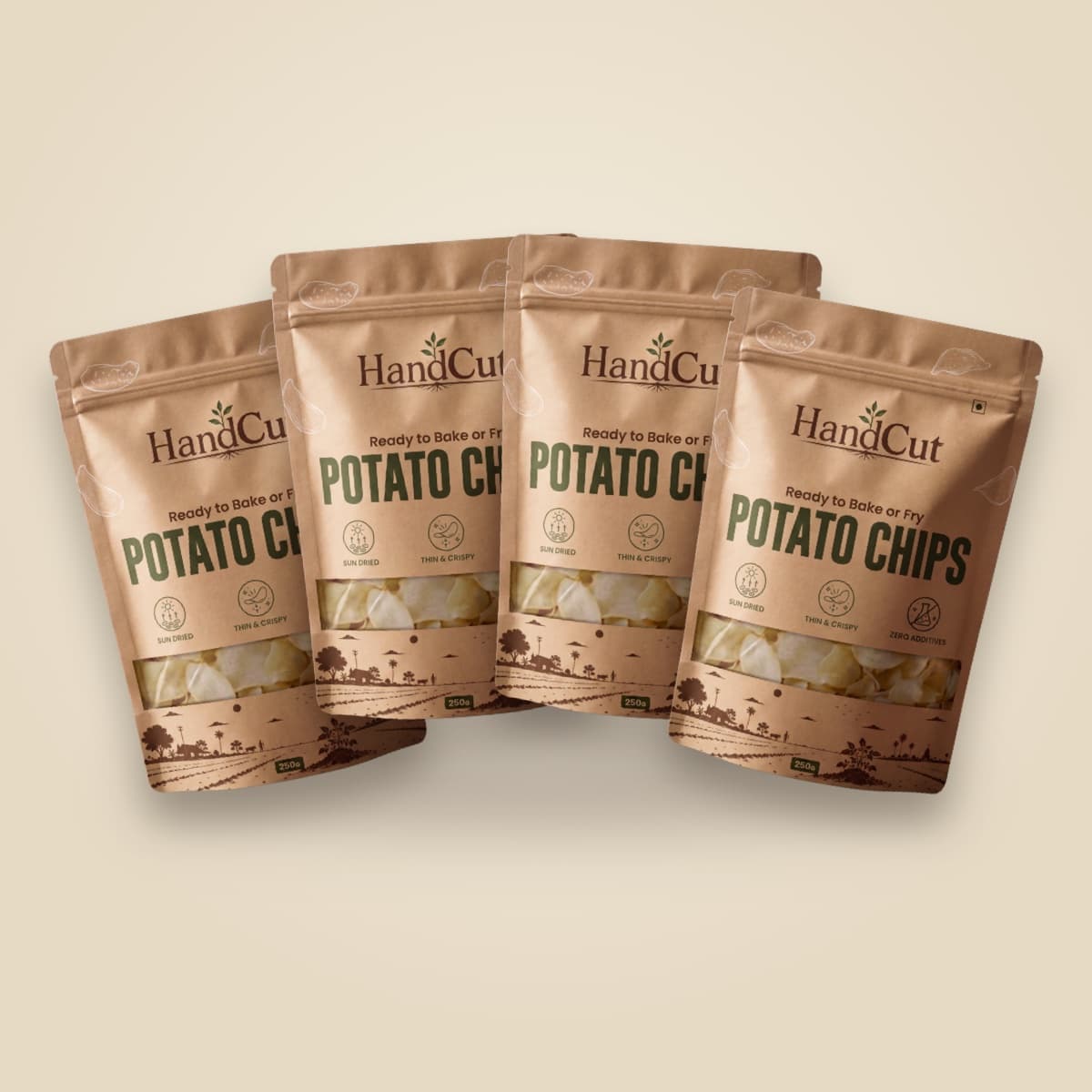 HandCut 1 kg: 4 pouches × 250 g